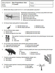 Soal Ipa Kls 3 Semester 1 - Piffle me