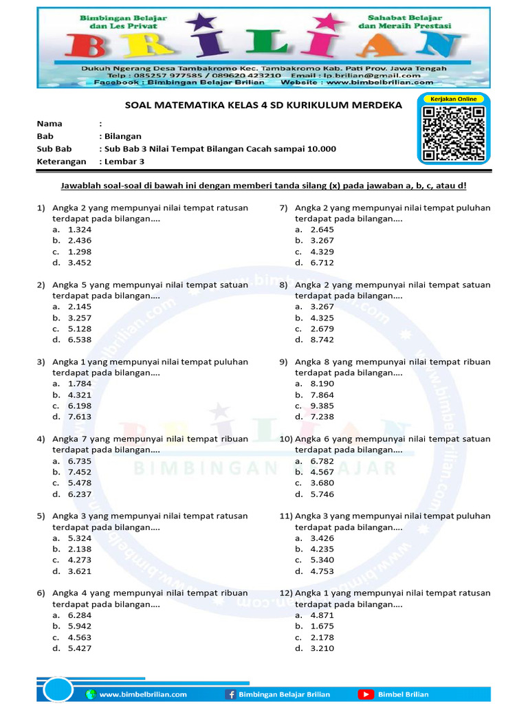 5 Trik Rahasia Jawab Soal Bilangan Cacah Besar Kelas 4 2026
