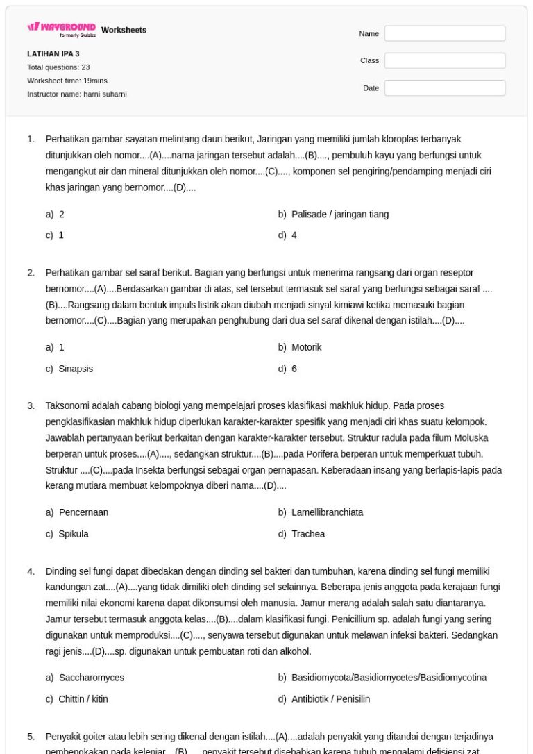 3 Lembar Kerja Siswa Siap Cetak Ternyata Bisa Jadi Kisi Kisi Soal Kelas 5 Tema 3 Subtema 3 yang Wajib Diketahui