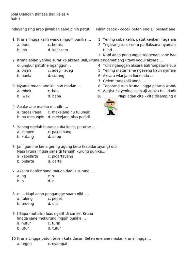 7 Tips Rahasia Menguasai Contoh Soal Ujian Kelas 4 SD Bali 2016 untuk Sukses di Tahun 2026