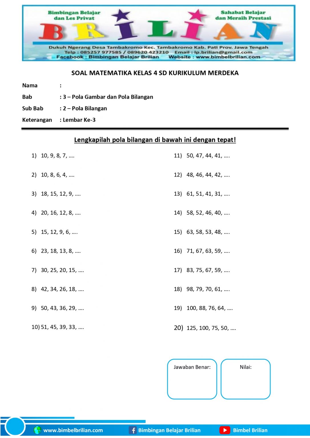 Panduan Lengkap Contoh Soal Ujian Matematika Kelas 4 SD Semester 2