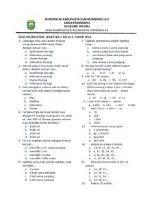 Soal Ujian Kelas 4 Semester 2 PDF