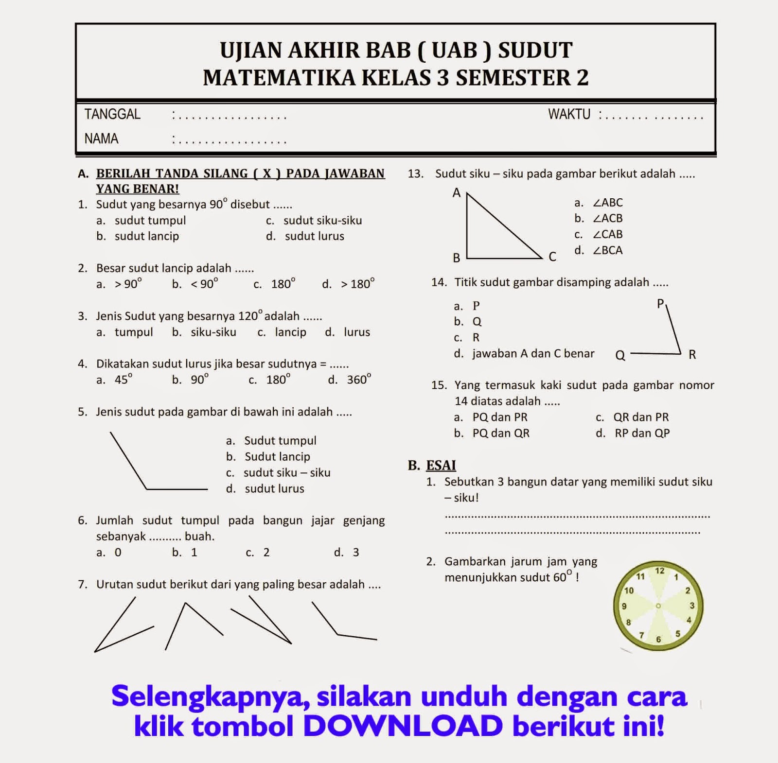 Menuju Ujian Tengah Semester 2 Panduan Komprehensif Kisi-Kisi Soal