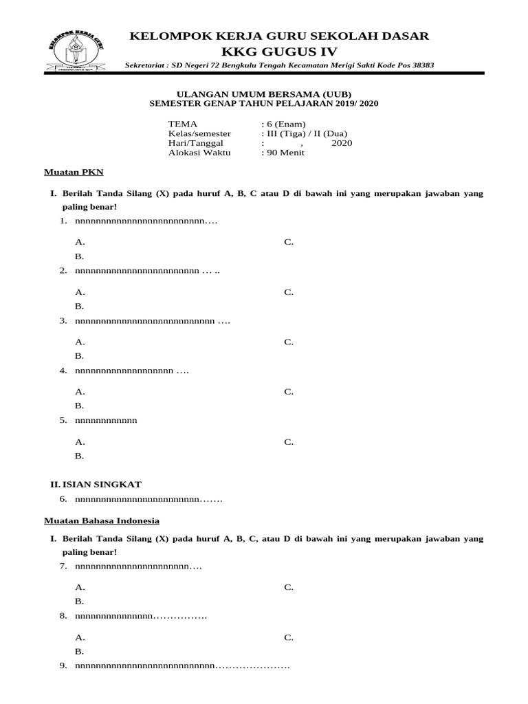 Rahasia Memahami Format Nalisis Soal Tematik Kelas 3 K13 yang Jarang Diketahui Guru
