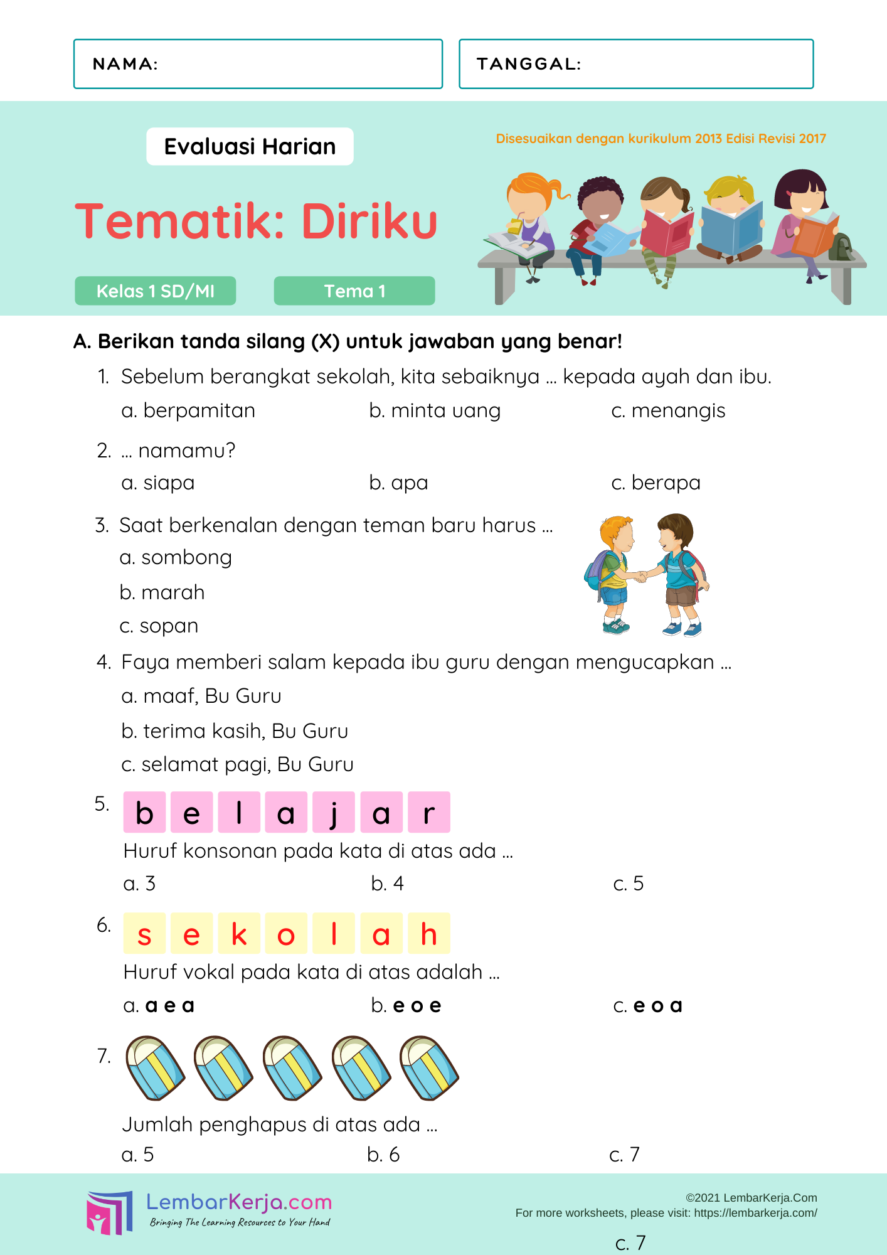Rahasia contoh soal semester 1 kelas 1 sd tema 2 yang Bikin Anak Cepat Menguasai