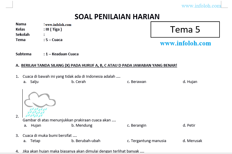 Terbukti Mudah! 7 Contoh Soal Tema 5 Sub Tema 1 Kelas 3 yang Wajib Kamu Kuasai Sekarang
