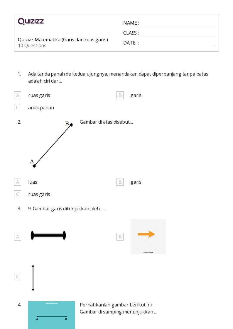 7 Rahasia Contoh Soal Kelas 2 SD tentang Garis Lurus agar Anak Cepat Paham Sebelum Ujian