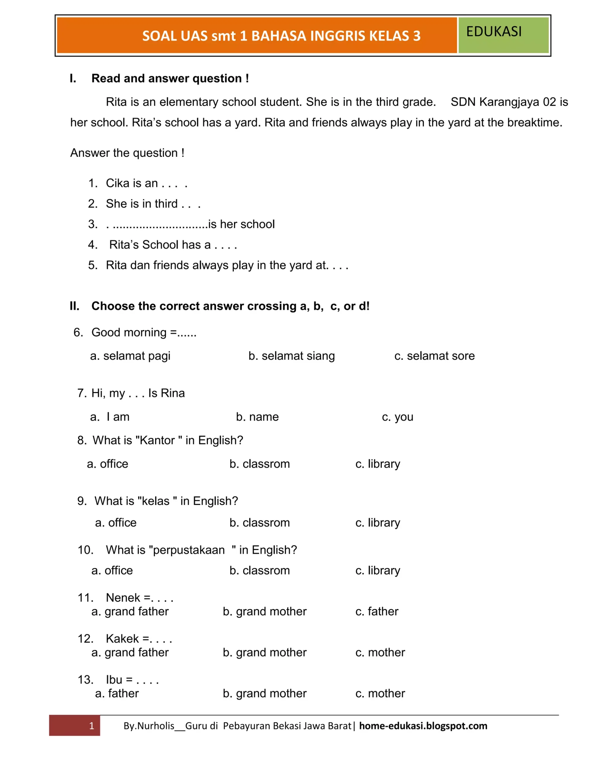 Rahasia Menguasai essay soal ulangan bahasa inggris kelas 3 sma dalam 4 Langkah Cepat