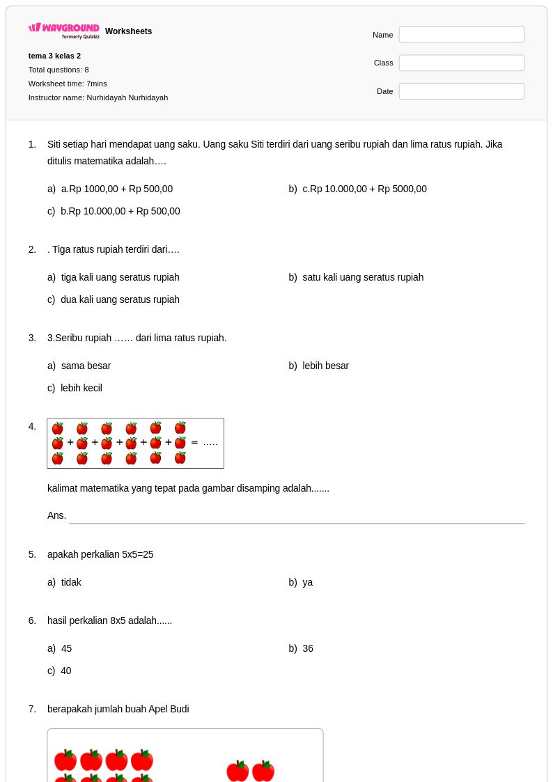 Rahasia Cepat Mahir Latihan Soal Uang Kelas 2 Tema 3 Agar Nilai Ujian Melejit