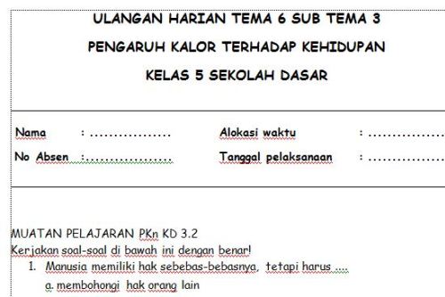 Rahasia Sukses Anak Raih Nilai Tinggi dengan Latihan Soal Ulangan Tema 3 Kelas 1 Kurikulum 2013