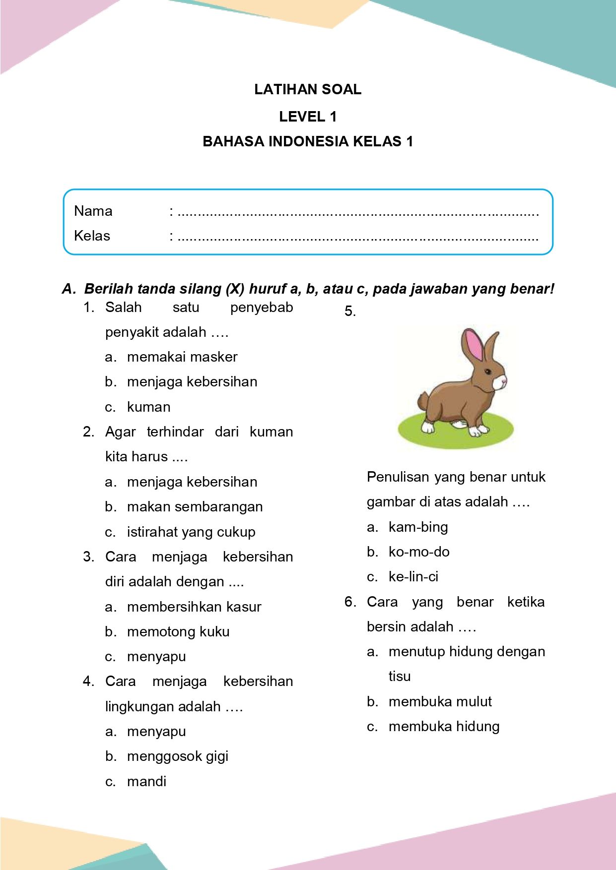 Rahasia Sukses Calon Siswa Baru Lewat Latihan Soal Untuk Anak TK B Mau Kelas 1 SD