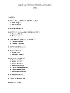 Kerangka Penulisan Proposal Penelitian | PDF | Seni | Sains & Matematika