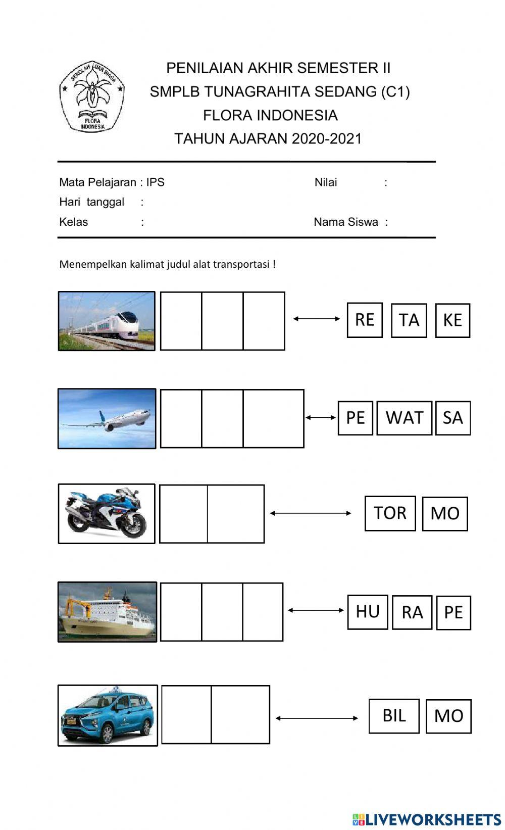 Wajib Tahu! Kumpulan Latihan Soal Tentang Jenis dan Manfaat Transportasi Kelas 2 Terbaru